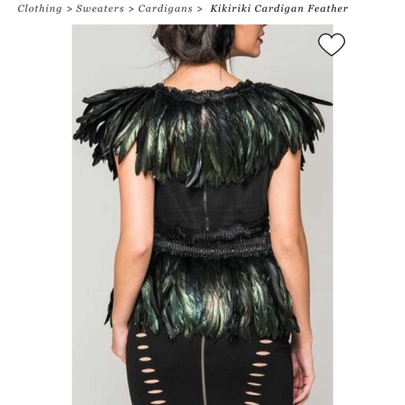 Kikiriki feather cardigan medium excellent - Picture 4 of 5